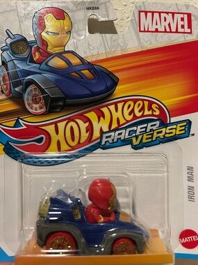 Racer Verse Marvel Iron Man Hot Wheels Car NEW! HKB86, HKB95-4B10